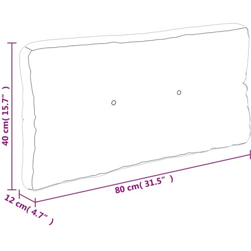  Jastuci za palete 2 kom zeleni od tkanine Zelena 80 x 80 x 12 cm Slike