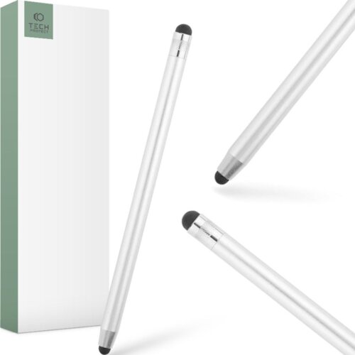 TECH-PROTECT TOUCH STYLUS PEN SREBRNO PISALO ZA ZASLON NA DOTIK, (21980313) Cene
