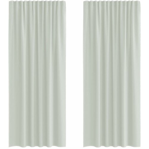 vidaXL Voile zavjese s džepovima za šipke 2 kom svijetlo sive - Svjetlosiva 140 x 225 cm 1 s džepovima za šipke Cene