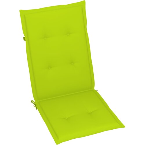  Sklopive stolice 6 kom s jastucima od punog bagremovog drveta Zelena 120 x 50 x 3 cm Slike