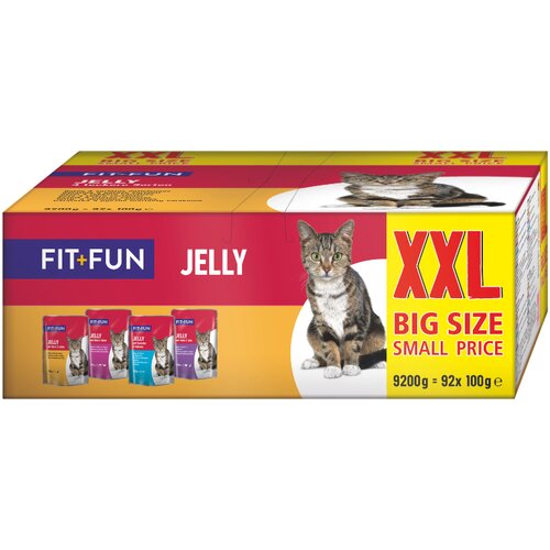 FITFUN Cat žele 4 okusi Multipack 92x100 g Cene
