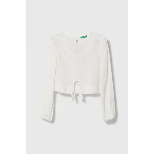 United Colors Of Benetton Otroški pulover bela barva