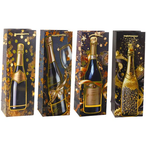  Wine Gift Bag Paper Bottle Champagne 35 x 12 x 9 cm Slike