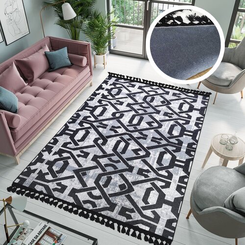 ARMONIA tepih 160cm x 230cm sa resama Ornament siva Cene