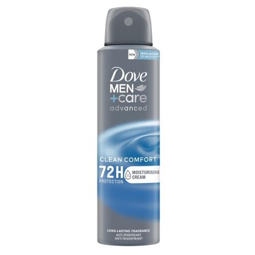 Dove Men + Care Advanced Clean Comfort 72h u spreju antiperspirant 150 ml za mo&amp;scaron;ke Slike
