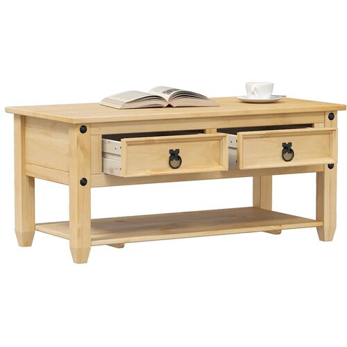  Stolić za kavu s ladicama Corona 100 x 48 x 45 cm od borovine Cene