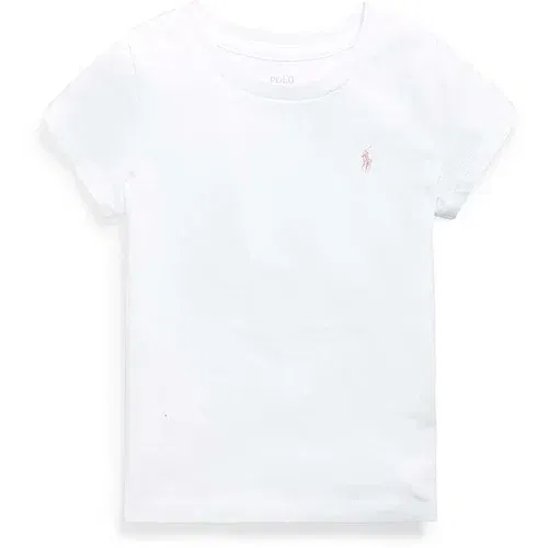 Polo Ralph Lauren Otroška bombažna kratka majica bela barva, 312833549064