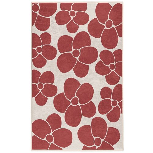 Mila Home Rdeča pralna preproga 60x100 cm Red Meadow – Cene