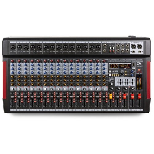 AUDIO KONDRIC PDM-T1604, 16 kanalna mešalna miza z USB / Bluetooth predvajalnikom - - Audio-Kondric Cene