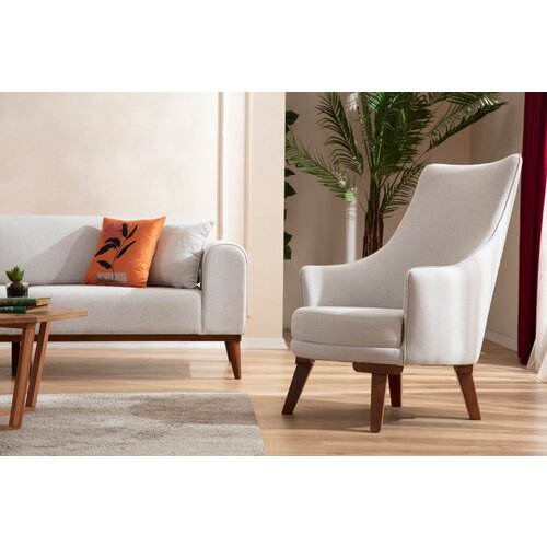 Hanah home fotelja cofi 87x102x72cm krem Cene