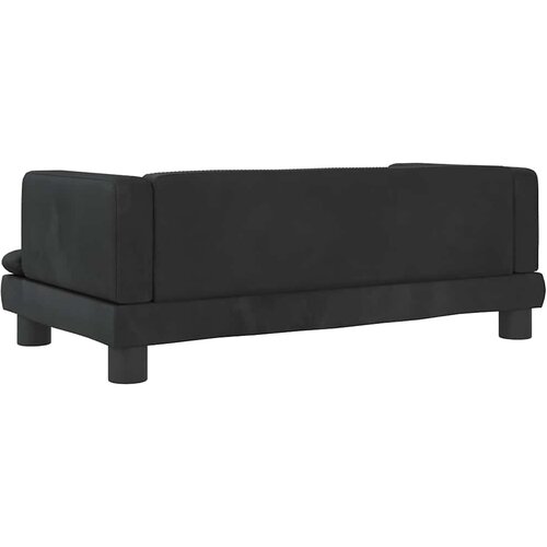  Krevet za pse crni 80 x 45 x 30 cm bar&amp;scaron;unasti Slike