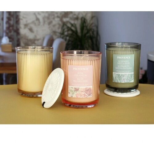  Mirisna sveća ROSE GERANIUM 230g Slike