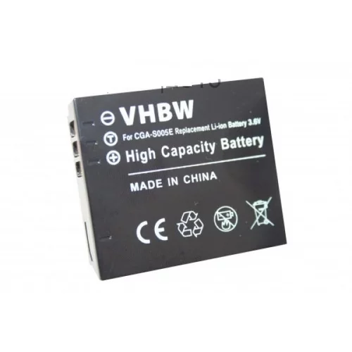 VHBW Baterija CGA-S005 za Panasonic Lumix DMC-FC01 / DMC-FX8 / DMC-LX1, 750 mAh