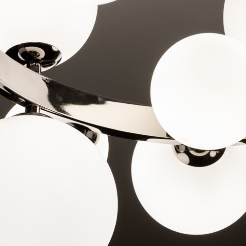  Brilagi - LED luster na sajli MILLA 15xG9/3W/230V crni hrom/bela Slike