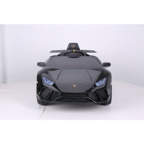 Premium Stil Lamborghini Huracan sa jednim sedištem crni – Dečiji licencirani automobil na akumulator Cene