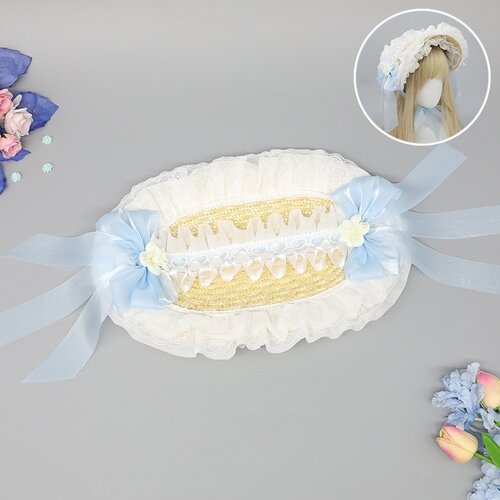 INF Klobuk Lolita s cvetličnimi zvončki Blue, (21734562) Cene