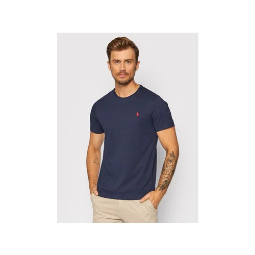 Polo Ralph Lauren Majica Bsr 710680785 Mornarsko modra Custom Slim Fit