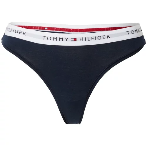 Tommy Hilfiger Underwear Tanga gaćice morsko plava / crvena / prljavo bijela