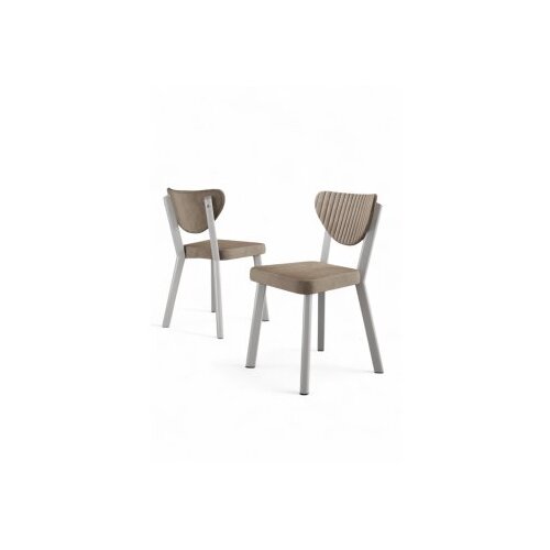 Hanah home set stolica (4 komada) arfe cappuccino white Slike