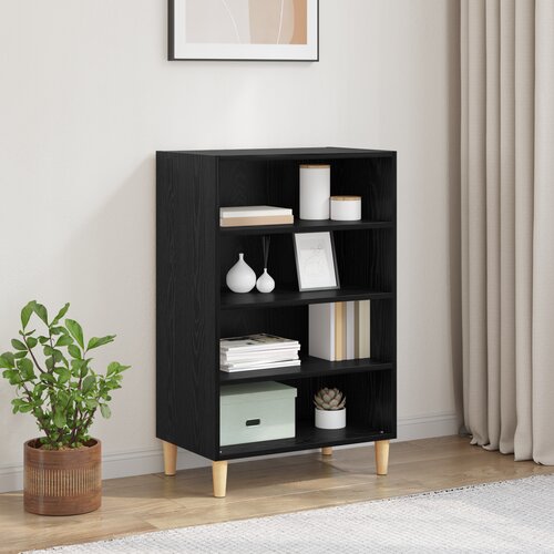 vidaXL s policom Crni hrast 57 x 35 x 90 cm Konstruirano drvo Cene
