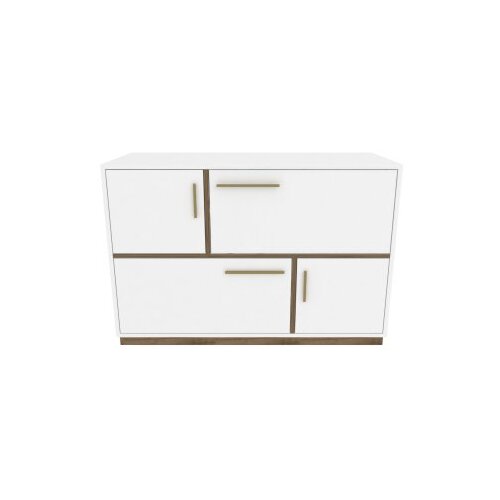 Woody Fashion Mares - White, Walnut WhiteWalnut Console Slike