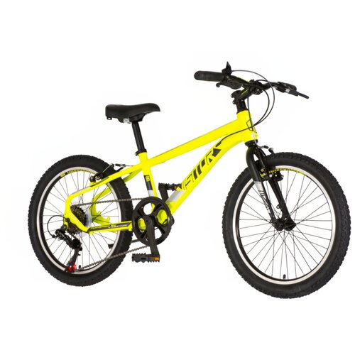  Bicikl junior 20 visitor radiance 20" 11" v-brake 6 brzina 120-142cm (xxs) neon žuti Cene