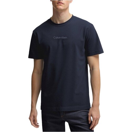 Calvin Klein Jeans Majice s kratkimi rokavi KM0KM01138 Modra Slike