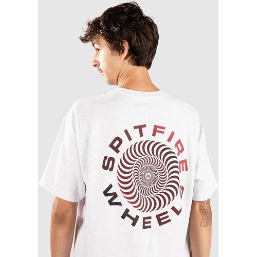 Spitfire Classic '87 Swirl Fade Fill T-shirt ash grey w / red & black Cene