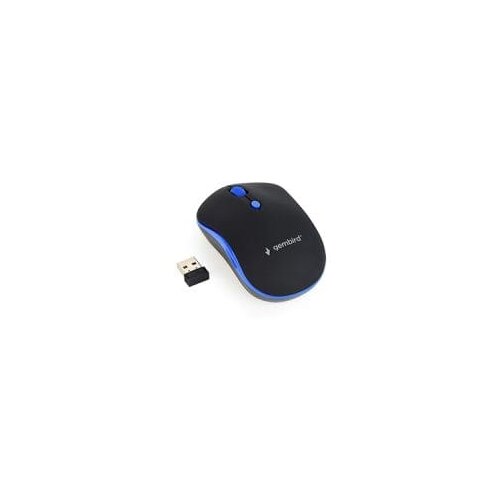 Gembird Miš GEMBIRD MUSW-4B-03-B, wireless , optical, black/blue, up to 1600 dpi Cene