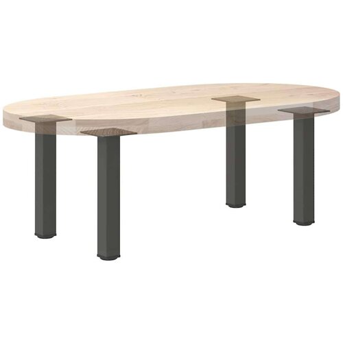 VidaXL Noge za mizo za kavo 4 kosi antracit 42-44 cm jeklo Slike