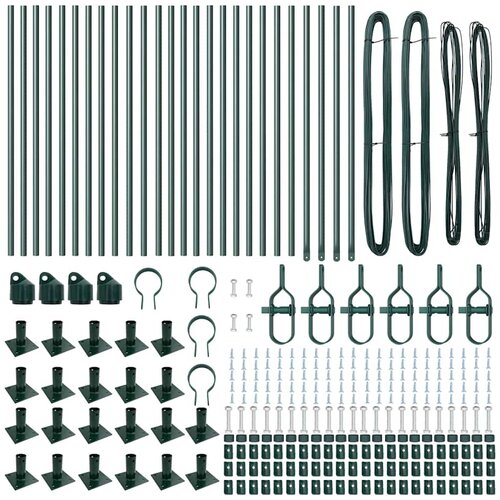  Stup za ogradu 26 pcs Siva 3,2 x 3,2 x 70 cm Slike