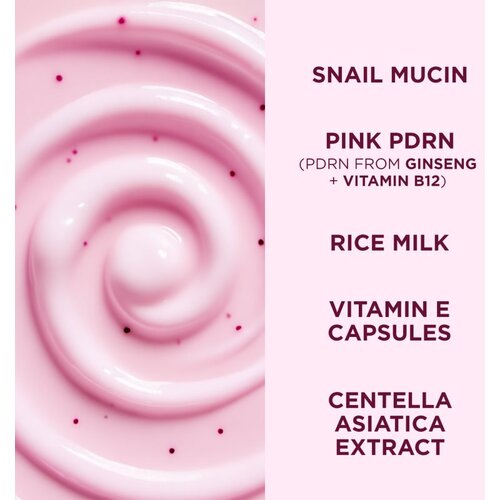Eveline Cosmetics Pink Snail Glazed Skin Effect posvetlitvena krema proti gubam 50 ml Slike