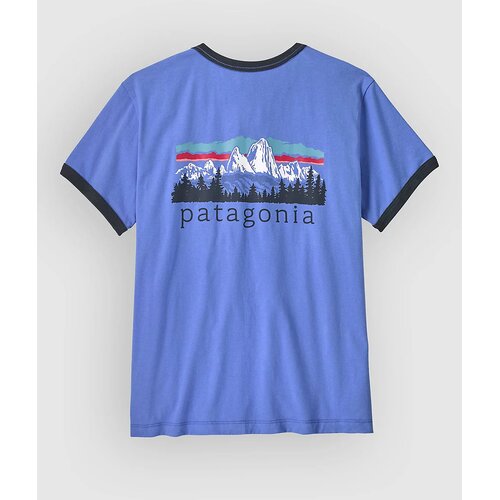Patagonia Fitz Roy Foothills Ringer T-shirt diver blue Slike