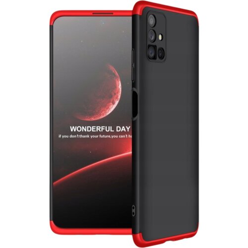 BZ GKK CASE ETUI OBUDOWA PRZ&Oacute;D + TYŁ DO SAMSUNG GALAXY M51 CZARNO-CZERWONY, (21972652) Cene
