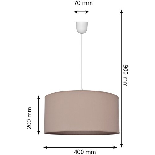  Luster na sajli ALBA 1xE27/15W/230V &amp;Oslash; 40 cm bež Slike