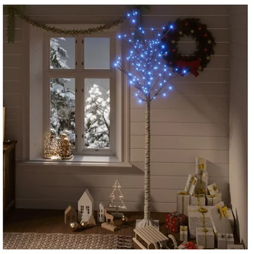  Božično drevesce s 180 LED lučkami 1,8 m modro vrba