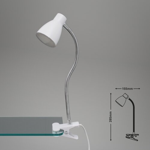 BRILONER 2615-016P - LED lampa sa stezaljkom GRIP LED/2,5W/230V bela Slike