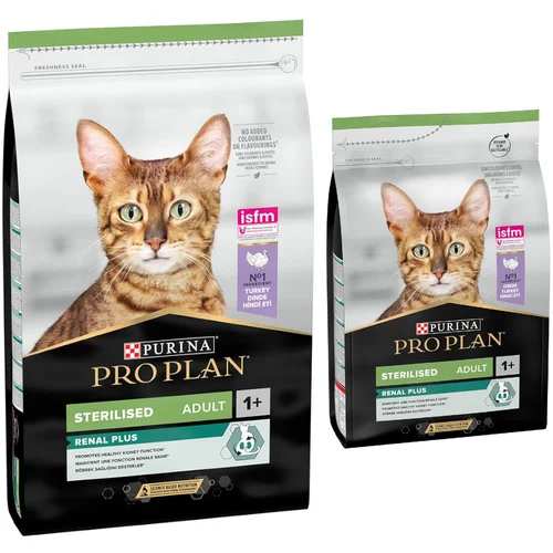 Pro Plan 10 kg PURINA + 3 kg iste vrste gratis! - Sterilised Adult Renal Plus bogata puretinom