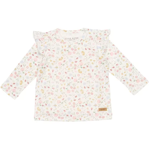 Little dutch otroška majica z dolgimi rokavi flowers & butterflies