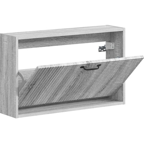  Ormar za cipele na zidu HAARLEM 71 x 17 x 43 cm Siva Sonoma - Siva Sonoma Slike