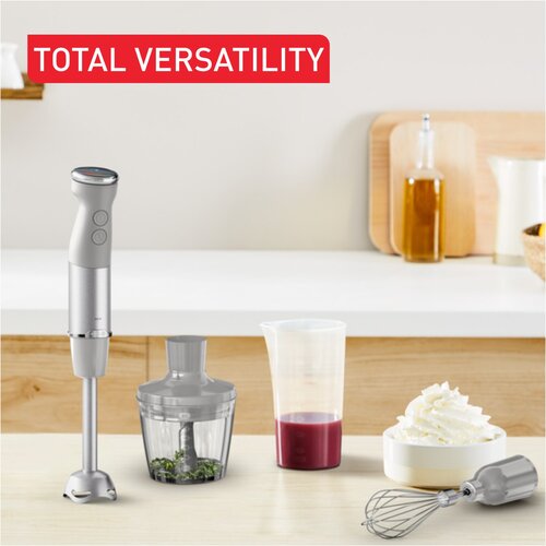 Tefal HB673B Quickchef + Poharki siv Stabmixer Set, 1000 Watt Slike