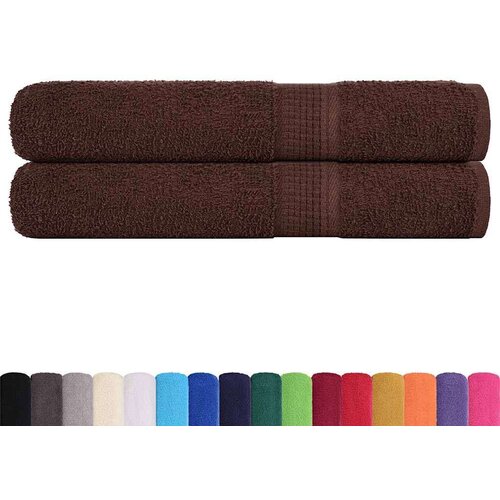 VidaXL Ručnici 2 kom smeđi 100 x 200 cm 360 gsm od 100 % pamuka Slike