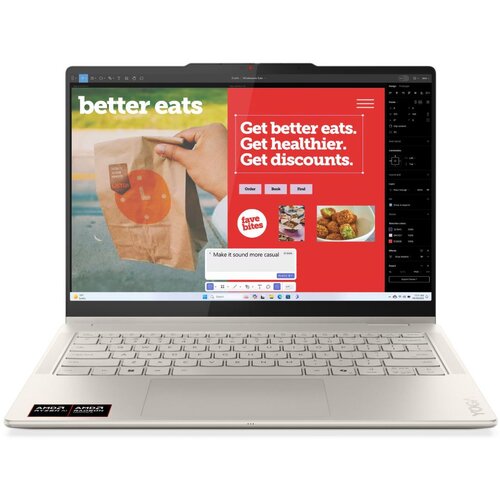 Lenovo Prenosnik Yoga 7 2-in-1, AMD Ryzen AI 5 340, 35,6 cm (14&amp;quot;), OLED WUXGA Touch, 24 GB RAM, 1 TB SSD, W11H, siv, (5000003970) Slike