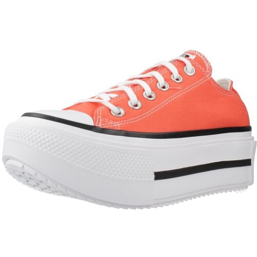 Converse Modne superge CHUCK TAYLOR ALL STAR LIFT DOUBLE STACK OX Rdeča Slike