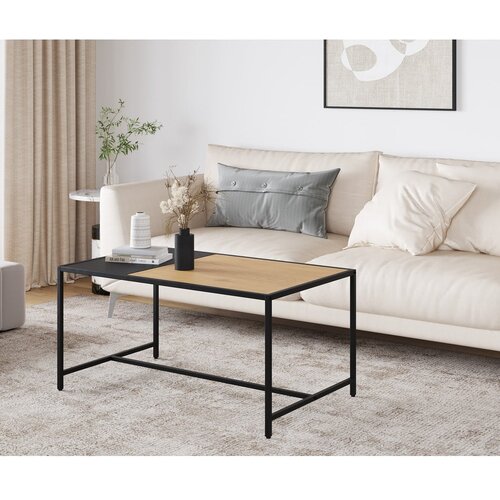 Unique Furniture Črna/naravna mizica 60x100 cm Altino &amp;ndash; Slike