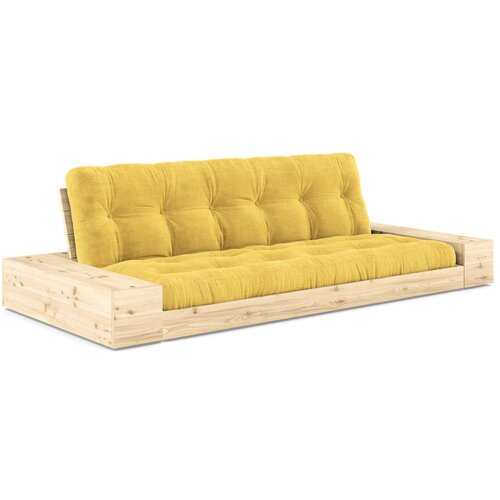 Karup Design Žuta sklopiva sofa od samta 244 cm Base – Cijene