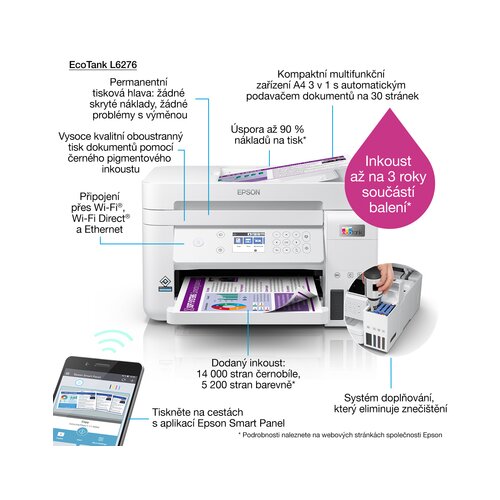 Epson Večfunkcijska naprava EcoTank L6276 Slike
