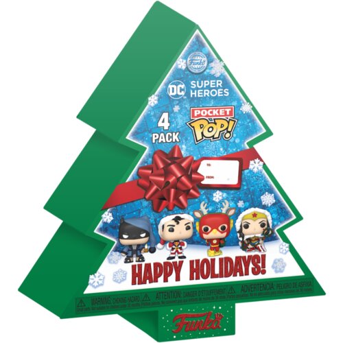 Funko POCKET POP: DC HOLIDAY-TREE HOLIDAY BOX 4PC Cene