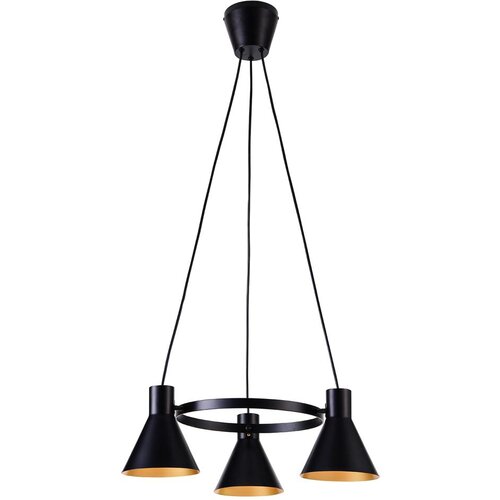 Candellux luster/visilica-more viseća lampa 3X40W E27 crna mat Slike