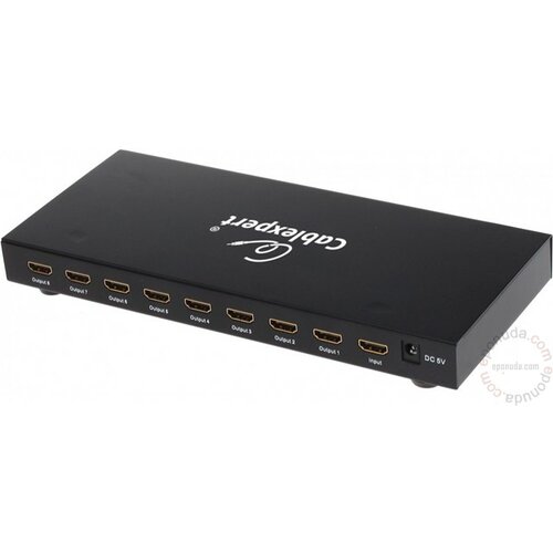Gembird HDMI splitter DSP-8PH4-02 1-IN/8-OUT, Fully HDMI 1.4,1920x1080 pixels, 1080p,3D adapter Slike